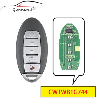 QWMEND CWTWB1G744 5 Tlačítka Smart Auto Klíče pro Nissan Armada Infiniti QX56 QX80 Auto Dálkové Klíč 1788D-FWB1G744