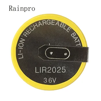 Rainpro 20ks/lot LIR2025 2025 máme 90 ° kolíky Dobíjecí baterie pro Automobilové dálkové ovládání klíč