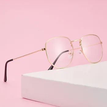 RBRARE Ročník Zlaté Rám Brýlí Ženy Retro Brýle Rámy pro Ženy Brýlí Jasné Objektiv Brýle Lentes De Lectura Mujer