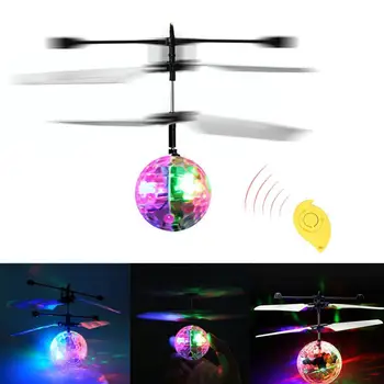 RC Létající Koule Hračka Drone Vrtulník Vestavěný Zářící LED Osvětlení pro Dospělé Antistresová Barevné Koule Novinka Hračka Pro Dítě Dárek