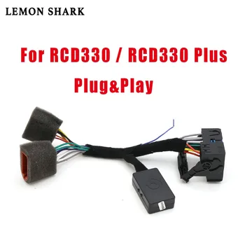 RCD330 Plus RCD360 Plug&Play ISO Quadlock propojovací Kabel CANBUS Dekodér Simulátor Pro VW Auto RÁDIO MIB