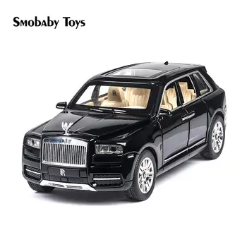 Real 1: 24 SUV slitiny model auta vysoce kvalitní Rolls-Royce hračka model auta 6 dveře zvuk, světlo kolekce model děti hračky