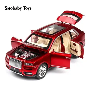 Real 1: 24 SUV slitiny model auta vysoce kvalitní Rolls-Royce hračka model auta 6 dveře zvuk, světlo kolekce model děti hračky