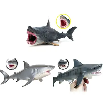 Realistické Velký Žralok Hračky Plastové Oceánu Zvíře Žralok Figurka Kognitivní Hračky