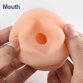 Realistický vibrátor Sex Cup Kočička Ústní 3D Deep Throat Umělé Vagíny, Muž Masturbant Orální anální Sex Hračky, Výrobky pro Muže