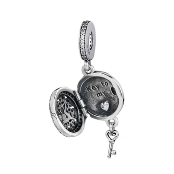 Regal Klíč Houpat Kouzlo Fit Evropský Šarm Had Řetěz Náramky Pro Ženy DIY 925 Sterling Silver Šperky Korálky