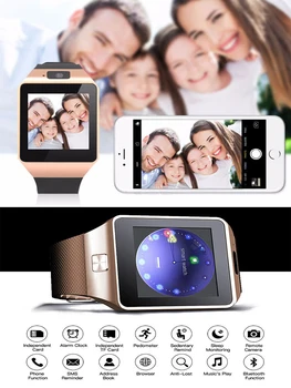 Relojes Muži Ženy Inteligentní Hodinky DZ09 S SIM Karta TF Hovor, Fotoaparát, Krokoměr Smartbracelet Syn Facebook Tiwtter Smartwatch android