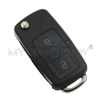 Remtekey auto Flip vzdálené klíče pro VW Volkswagen Passat, Golf, Bora, Beetle Škoda Seat 2 tlačítka 1J0959753AG ID48 ZEPTAT 434Mhz 2000-2005