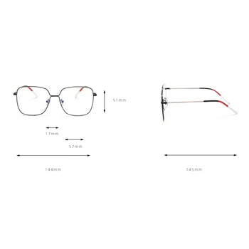 Retro Kovová Růže Zlaté Čtvercové Jasné Objektiv Brýle Ženy 2020 Luxusní Brýle Rámy Pro Muže Nadrozměrných Krátkozrakost Nerd Brýle