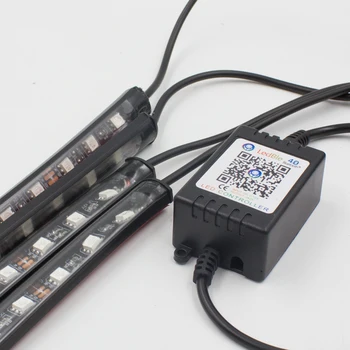 RGB LED Strip, LED Pod Auto Záře Podvozku System Neon Light phone App control 60 90cm Auto vodotěsné auto car styling