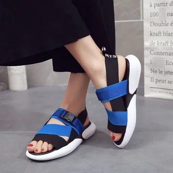 Rimocy 2020 Nové Dámské Lehké Sportovní Sandály Komfort Open Toe Ploché s Beach Sandály pro Ženy Letní Platformy Ležérní Obuv Žena
