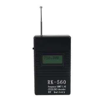 RK560 Přenosné 50MHz-2.4 GHz Ruční Frekvenční Čítač s Anténou pro DCS, CTCSS Walkie Talkie Rádio
