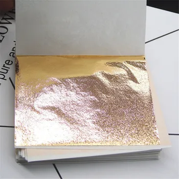 Rose Gold Nail Foin Papír Nail Art Vločka a Zrcadlový Efekt Příslušenství pro Transfer Fólie Nail Paillette Dekorace Gold Silver