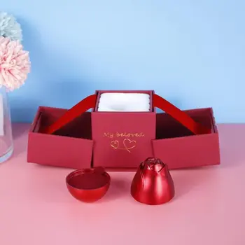 ROSE PROSTORU Kovové Růže Zvedání Šperky Dárkové Krabice Na Valentýna, Den matek, Výročí Svatby, Vánoce Přítelkyni Dárek