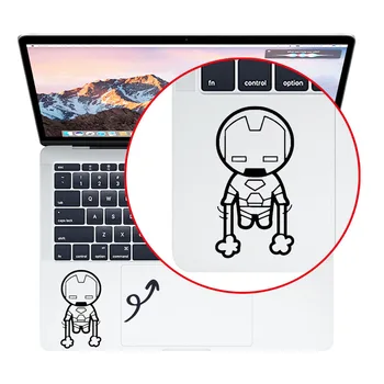 Roztomilé Iron Man Trackpad Notebooku Obtisk pro Apple MacBook Air Pro Retina 11 12 13 15 inch Mac Book Touchpad Kůže Notebook Samolepka