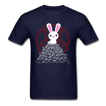 Roztomilý Vrah T-shirt Pánské White Rabbit T Shirt Lebky Tee Black Butler Logo Topy Bunny Karikatura Tričko Bavlněné Oblečení
