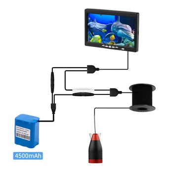 Ryby Nálezce Podvodní Rybolov Kamery 1000TVL Screen12pcs Bílé Led diody+12ks Infračervené Lampy Kamera Pro Rybaření