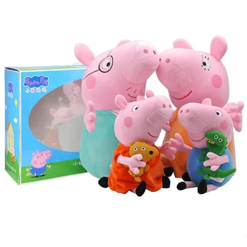 Růžové Prase Malý George Peppa Pig Rodina Plyšové Hračky 30cm Plněné Panenky, Plyšové Hračky, Párty, Děti, Narozeniny, Vánoční Dárek