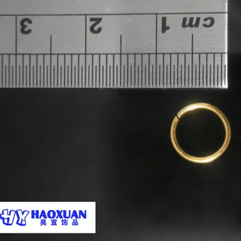 S925 Sterling silver Nos Prsten Obruč Chrupavky tragus helix segment kroužek s vnitřním průměrem cca 6mm