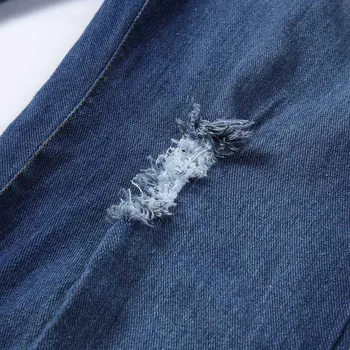 SAGACE 2020 Dámské Podzimní Stretch Slim Tenké Hole Ležérní Džíny jednobarevné v Pase na Zip Devět Kalhoty Dámské Hot Prodej