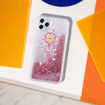 Sailor Moon Hvězdy, Magie, Jiskru Skutečné Kapaliny Třpytky Telefon Fundas Kryt pro iPhone 11 X XS XR Max Pro 7 8Plus 6
