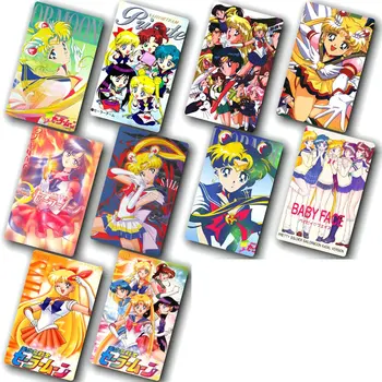 Sailor Moon Nálepka 100ks Jiný Styl Anime Samolepky Autobus Vodotěsné ID Karty, Nálepky Klasické Hračky