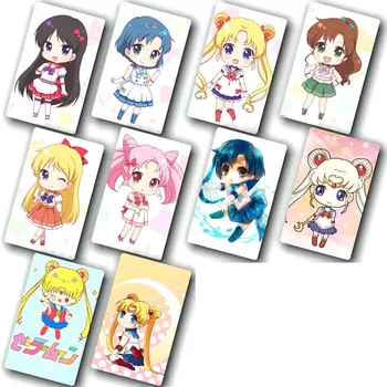 Sailor Moon Nálepka 100ks Jiný Styl Anime Samolepky Autobus Vodotěsné ID Karty, Nálepky Klasické Hračky