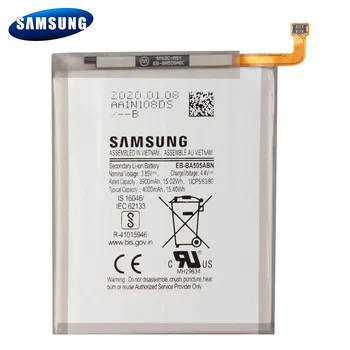 Samsung Originální EB-BA505ABU Baterie Pro Samsung Galaxy A20 SM-A205FN Originální Náhradní Telefon Baterie 4000mAh