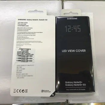 Samsung Originální LED Zobrazení Peněženka Kryt ochranné Pouzdro Pro Galaxy Note 10 Plus Note10 5G Poznámka: X Funkce Sleep Karty Pocket