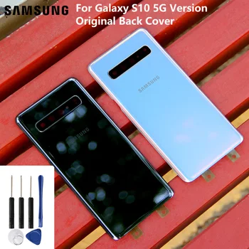 Samsung Originální Telefon Zadní kryt Baterie Pro Samsung S10 X 5G verze Housing Zadní Kryt Případech Skla Backshell