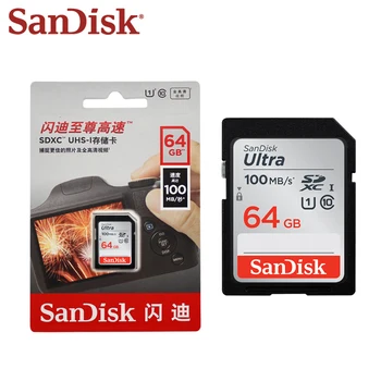SanDisk 64GB Flash Karta SD Kartu 128 GB Záznam Karta 32GB Class 10 Paměťová Karta 16GB C10 80MB/s SDHC SDXC Kartu, Originál