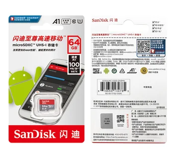 SanDisk Micro SD Karty 128GB, 64GB 32GB 16GB 98mb/s TF karty, usb flash paměťové karty microsd Class10 Původní Produkt Flash karty