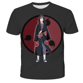 Sasuke Naruto Harajuku legrační karikatura T-shirt boys módní Harajuku anime T-shirt hip hop top chlapce a dívky