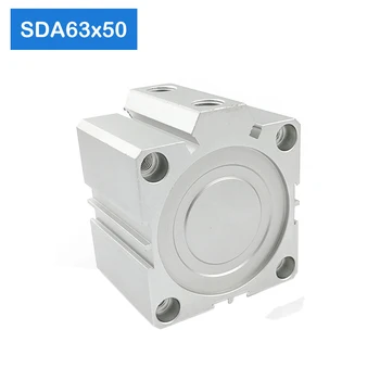 SDA63*50 doprava Zdarma, 63mm Otvor 50mm Zdvih Kompaktní Vzduchové Válce SDA63X50 Dual Action Vzduchu Pneumatického Válce