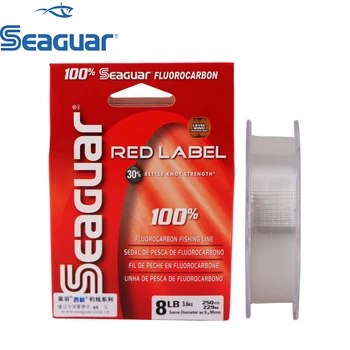 Seaguar Red Label Fluorouhlíkových vlasec 6LB-12LB Fluorocarbon Test Uhlíkových Vláken Vlasec Kapr Drát Vedoucí Linka