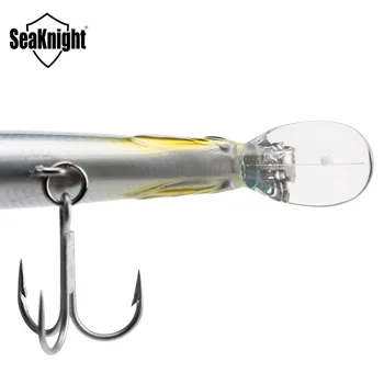 SeaKnight Potoční SK040 Potopení Lákat 1KS 9.5 g 7cm 3v Mini Potoční Tvrdé Plastové Rybářské návnady 3D Ryby Oči, VMC Háčky Rybářské Návnady