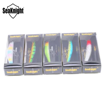 SeaKnight Značky SK025 Série 5ks Rybářské návnady Minnow 10cm 11g Plovoucí 0-0.5 m 2KS Háčků, 3D Oči, Umělé Těžké Návnady Wobbler