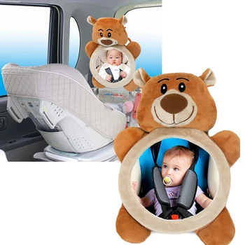 Sedačku Zpětné Zrcátko Baby Car Baby Mirror Zpětné Instalaci Interiéru Vozu Názoru Zkreslující Zrcadlo Může Otáčet O 360 Stupňů
