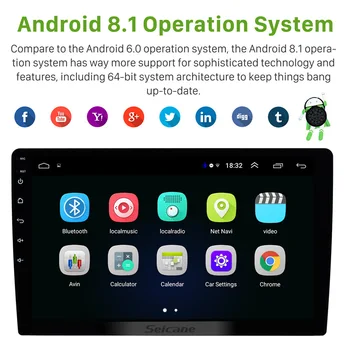 Seicane Android 9.0 4GB RAM 2Din Univerzální Auto Rádio, wifi, GPS, Multimediální Jednotka Přehrávač Pro TOYOTA, Nissan, Kia RAV4 Honda VW Hyundai