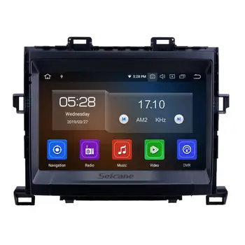 Seicane Pro Období 2009-Toyota Alphard/Vellfire ANH20 Android 10.0 9 palcový Auto Navigace GPS, Rádio, Bluetooth, podporu Carplay DSP