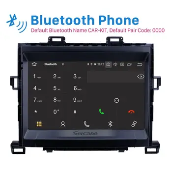 Seicane Pro Období 2009-Toyota Alphard/Vellfire ANH20 Android 10.0 9 palcový Auto Navigace GPS, Rádio, Bluetooth, podporu Carplay DSP