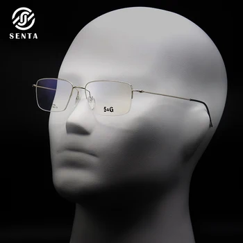 Senta Náměstí Čisté Titanové Brýle Rámy Muži Nastavitelné Dioptrie Předpis Optické Krátkozrakost Brýle Brýle 3 Barvy BK089