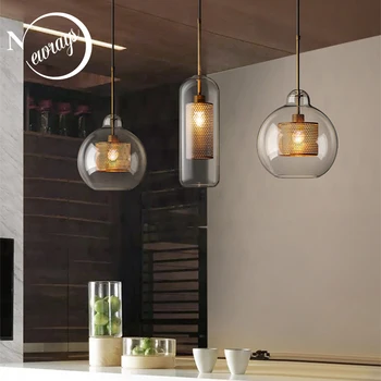 Severské moderní jednoduché skleněné koule single hlavy E27 LED závěsná svítidla osobnost dekorativní osvětlení pro obývací pokoj ložnice kavárna