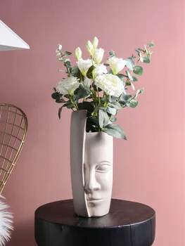 Severské Moderní tvář, Portrét, Umění Vázy Keramické Vintage Home Dekorace Ložnice Obývací pokoj Stolní Velká Váza