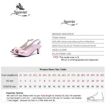 SGESVIER Ženy Sandály dámské sexy peep toe nízkém podpatku sandály luk slingbacks ženy letní sandály boty velikosti 13 14 15 34-46 OX010