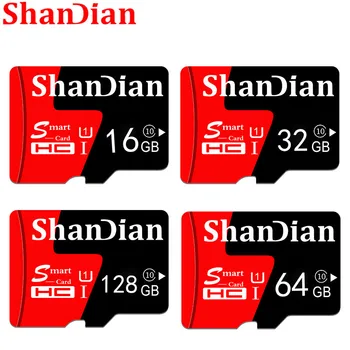 ShanDian Paměťové Karty SD Skutečná Kapacita 4GB 8GB 16GB 32GB Microsd TF Paměťové karty, Flash Disk, Memory Stick Nejlepší Dárek Zdarma Poštovné