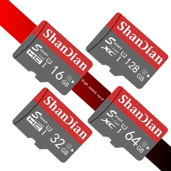 SHANDIAN Šedé Micro SD Karty, Digitálního fotoaparátu, Paměťové Rozšíření Kapacity 8GB 16GB 32GB 64GB 128GB dárek Zdarma Dodáván s SD Karta Přizpůsobit