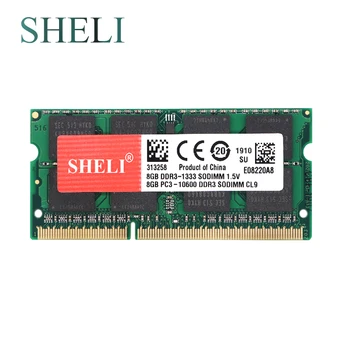 SHELI 8GB PC3-10600 DDR3 1333MHz SODIMM Paměti RAM pro APPLE MacBook Pro, iMac, Mac mini