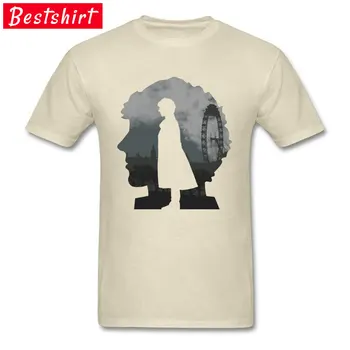 Sherlocky Světě Profilu T-Shirt Klasický Krátký Rukáv Letní Tričko Pánské Bavlněné Tkaniny O Krku Muž Tees Osobní Topy