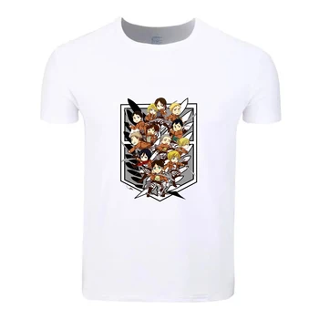 Shingeki žádné Kyojin Útok na Titan Velké Velikosti Studenti Letní T-Shirt Krátký Rukáv Muži Ženy Chlapci Dívky T Shirt Tees Děti Tričko